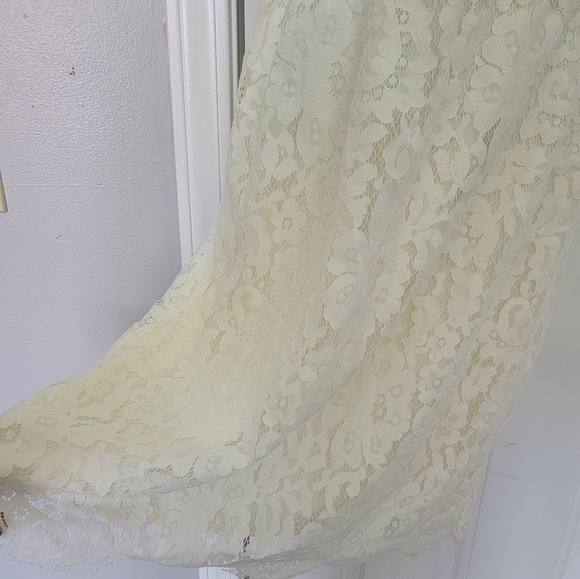 NWT Maurices White Lace Cap Sleeve Lined Mini Dress Bridal Shower Size Small - Picture 5 of 14